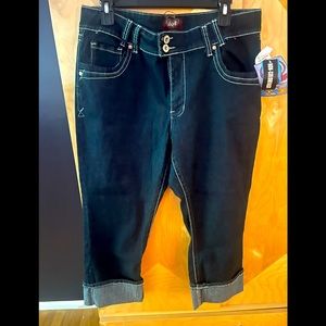 Womens cropped jean capris